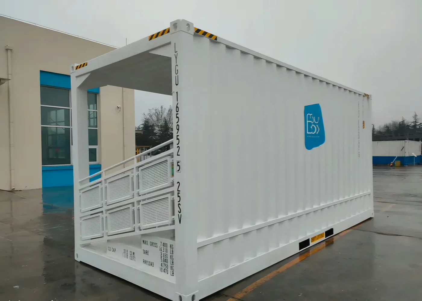 d2b984661d7c77e3cb405b7616acf3c37568216c Conteneur échelonné de 20 pieds pour stand – Image 1