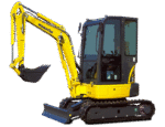 Mini-Pelle Komatsu PC26MR-3 d’Occasion (2013) – 2,8T avec 3 Godets