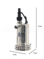 Pompe submersible pour eaux claires Annovi & Reverberi ARUP 750XC – corps Inox – 750W – Image 12